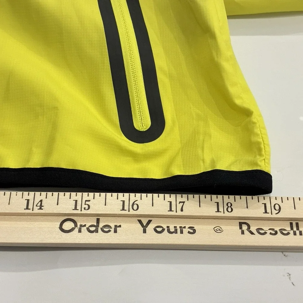 Reebok CrossFit Windbreaker Jacket Neon Yellow Women's XS Full Zip Athletic